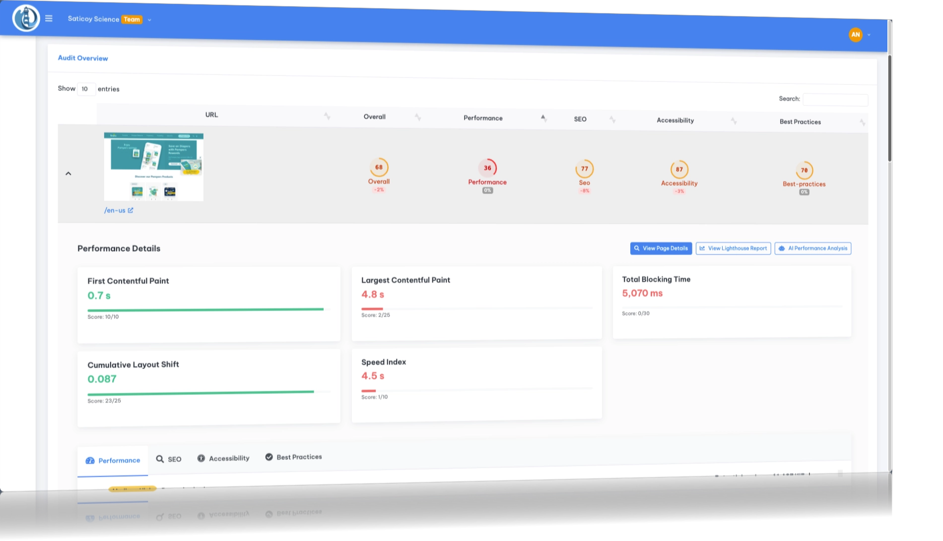 Lighthouse Beyond Performance Monitoring